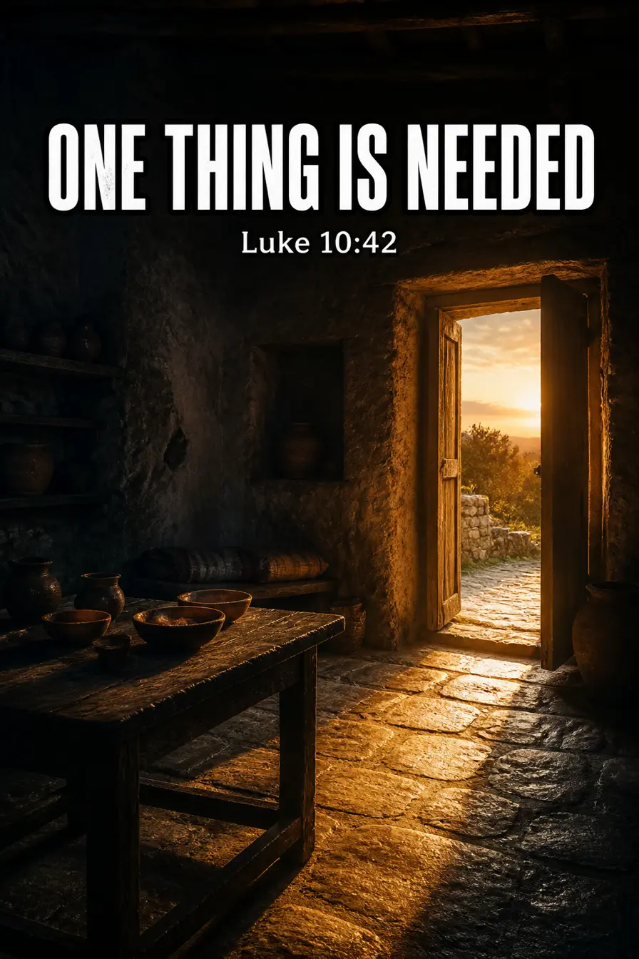 Luke 10:41-42 — One Thing Is Needed Bible verse inspiration