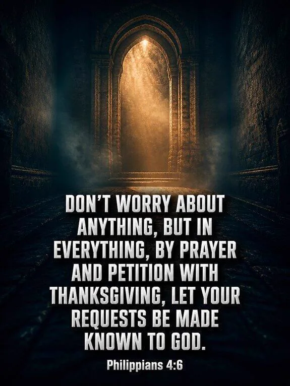Philippians 4:6-7 — By Prayer and Petition Bible verse inspiration