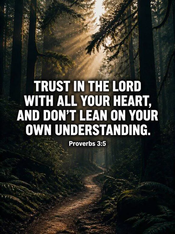 Proverbs 3:5-6 — Don't Lean Bible verse inspiration