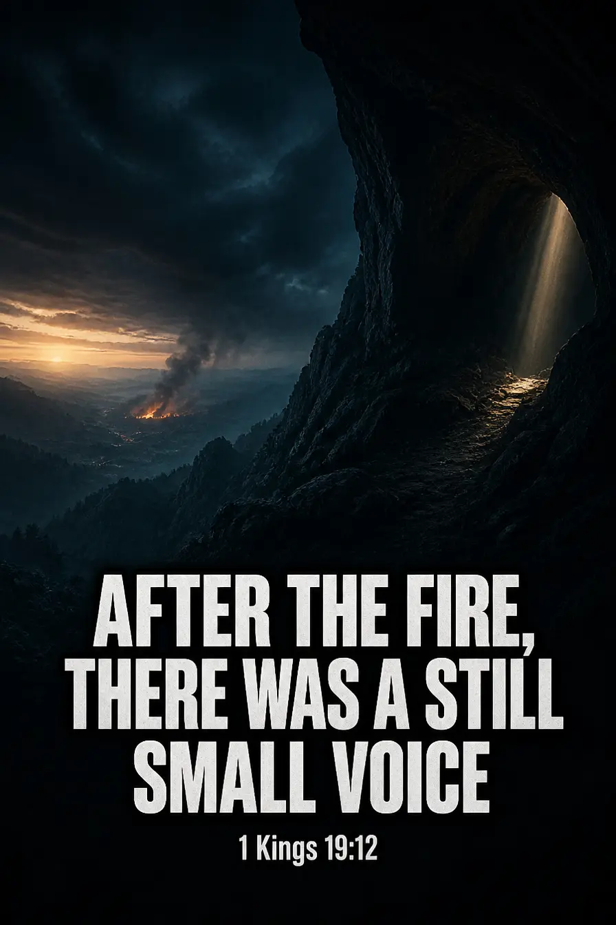 1 Kings 19:11-12 — Not in the Wind, Not in the Fire Bible verse inspiration
