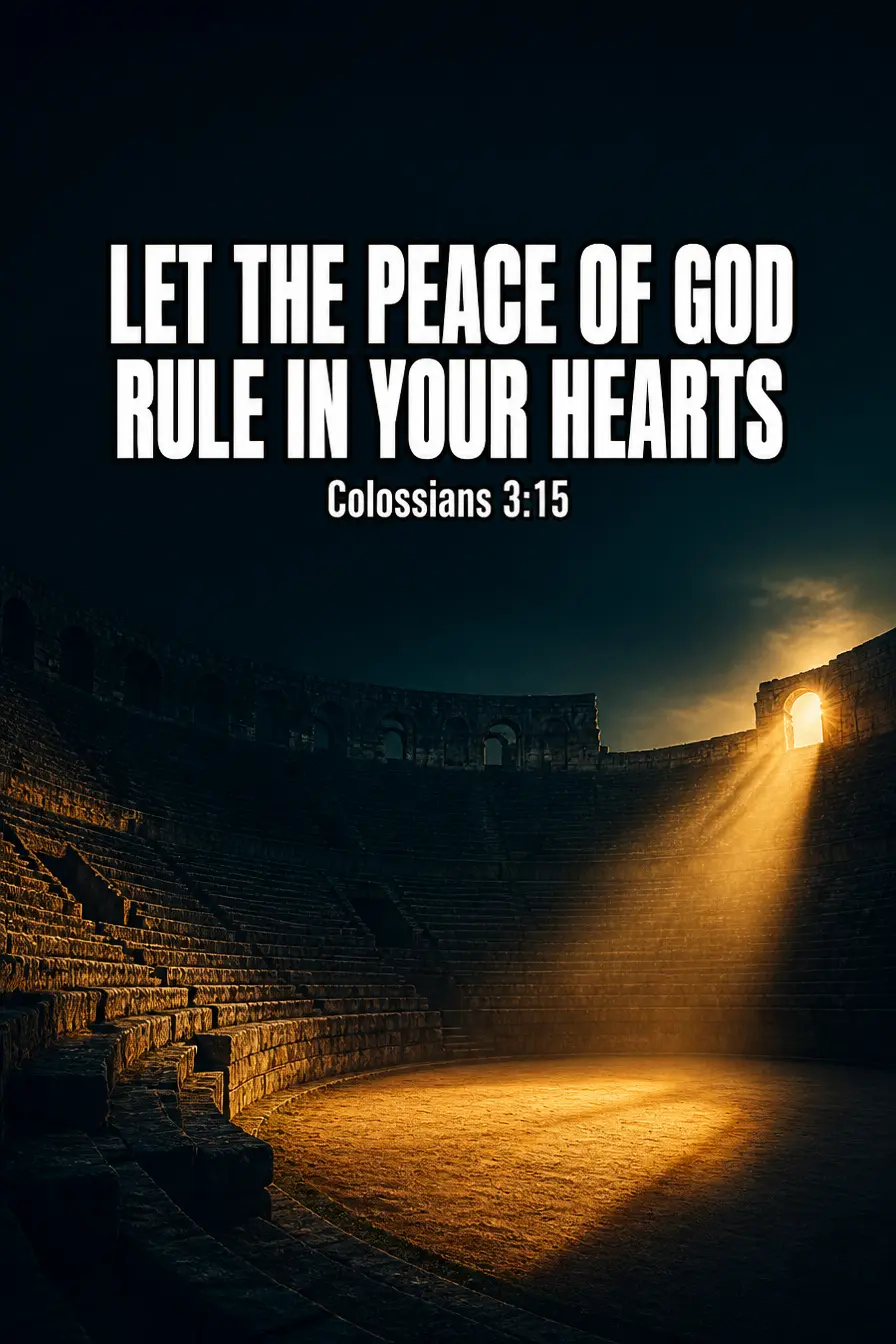 Colossians 3:15 — Let Peace Be the Umpire Bible verse inspiration