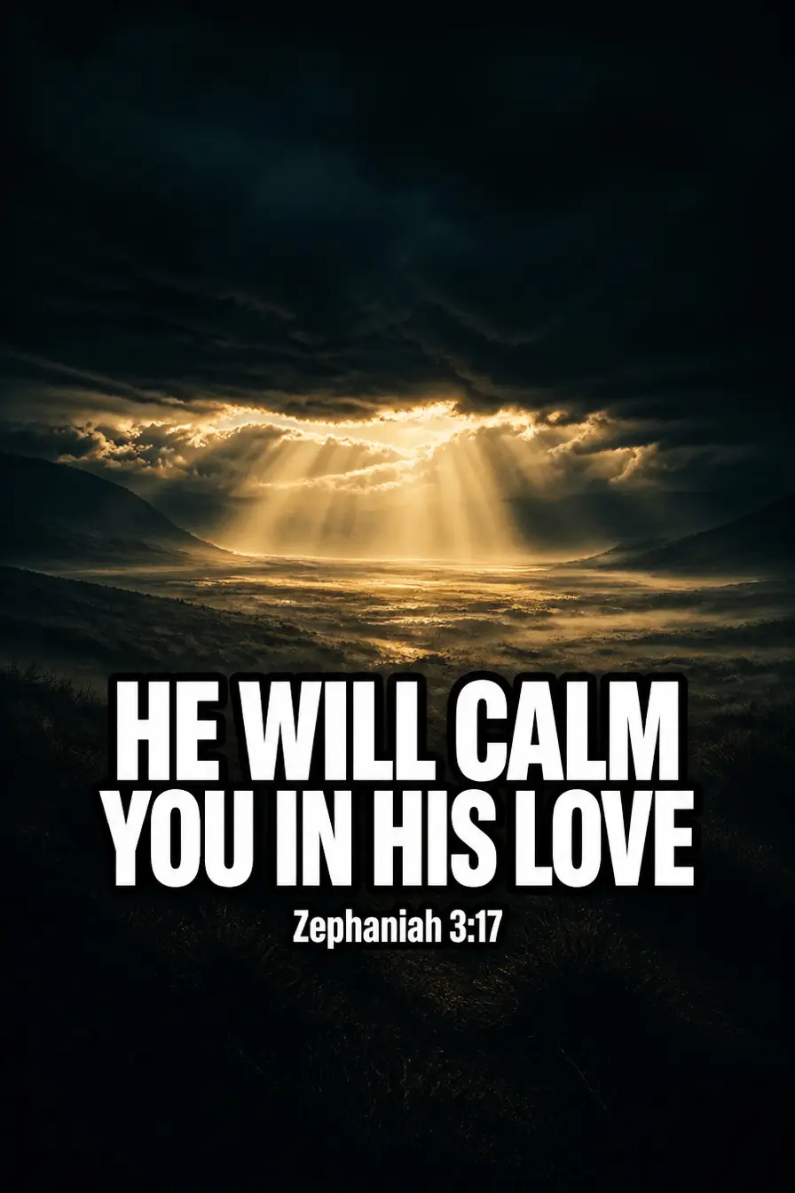 Zephaniah 3:17 — The Calming Is Something He Does Bible verse inspiration
