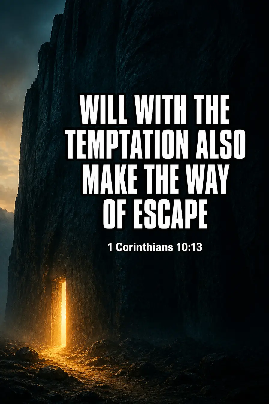 1 Corinthians 10:13 — A Way of Escape, Not Extra Capacity Bible verse inspiration
