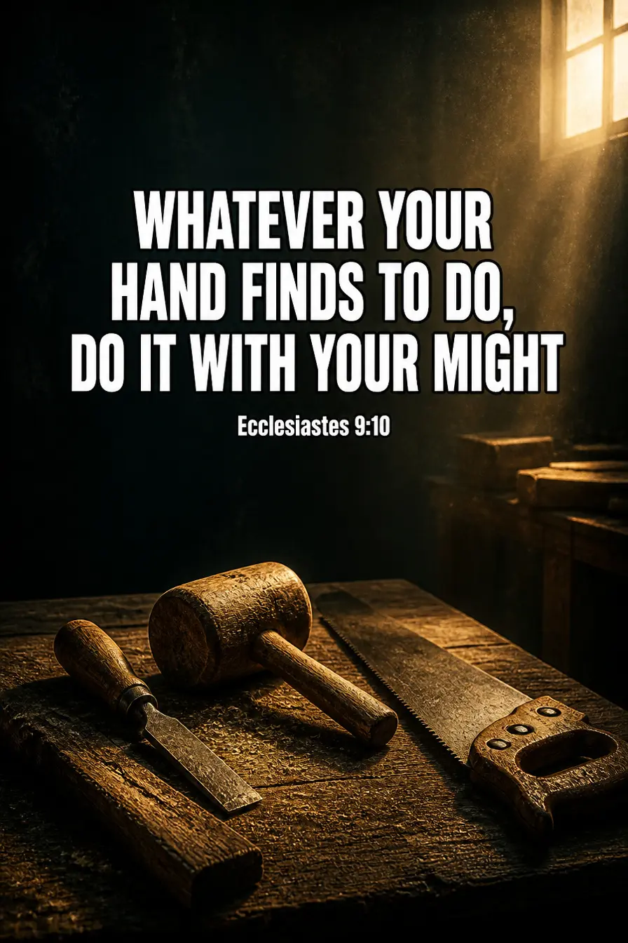 Ecclesiastes 9:10 — With Your Might Bible verse inspiration