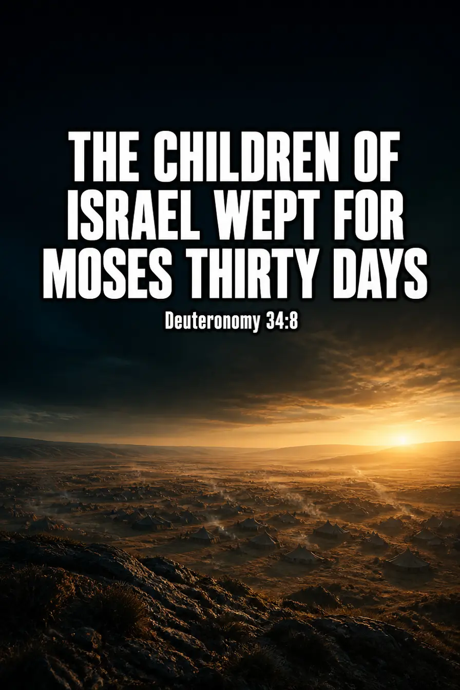 Deuteronomy 34:8 — Thirty Days, and Then Declared Over Bible verse inspiration