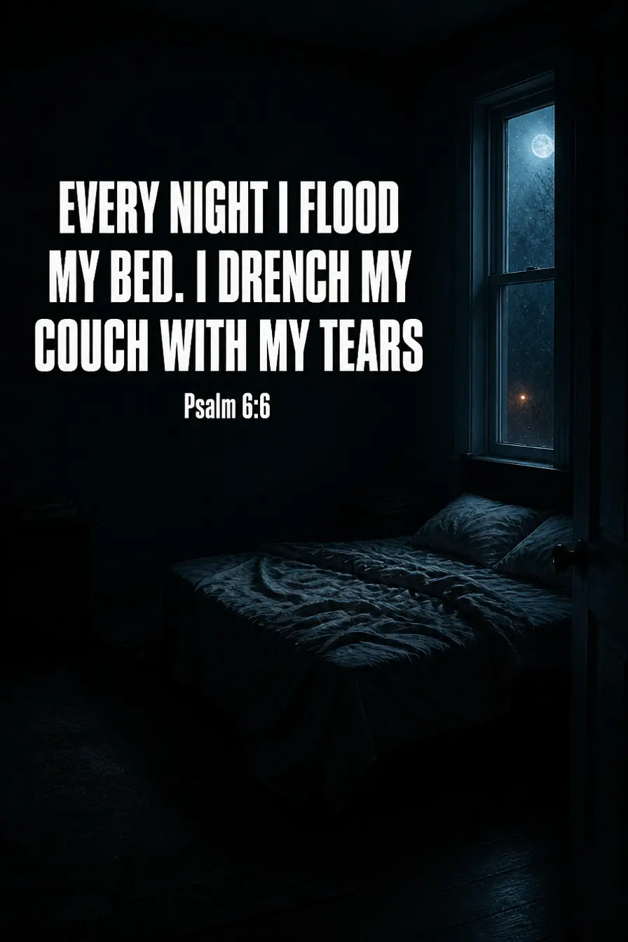 Psalm 6:6 — The Prayer That Overstates on Purpose Bible verse inspiration