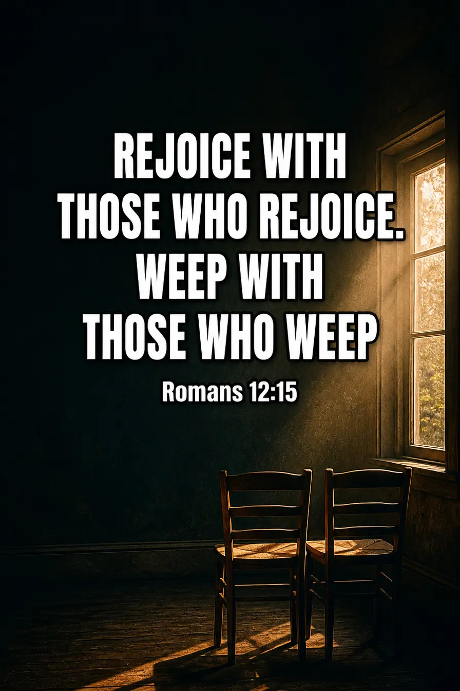 Romans 12:15 — The Instruction Is Addressed to the Friend Bible verse inspiration