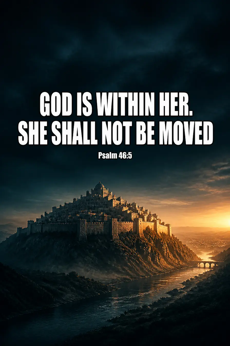Psalm 46:5 — God is within her, she shall not be moved