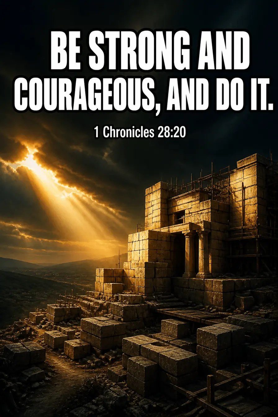 1 Chronicles 28:20 — And Do It Bible verse inspiration