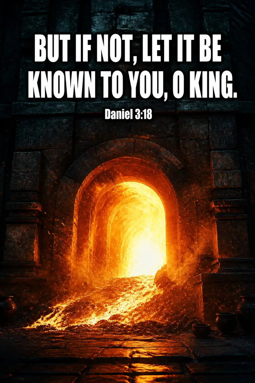 Daniel 3:17-18 — But If Not Bible verse inspiration