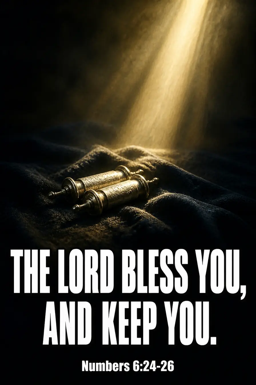 Numbers 6:24-26 Bible verse card: “LORD bless you, and keep you.”
