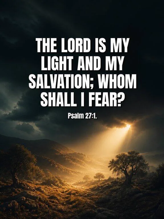Psalm 27:1 — Light and Salvation Bible verse inspiration