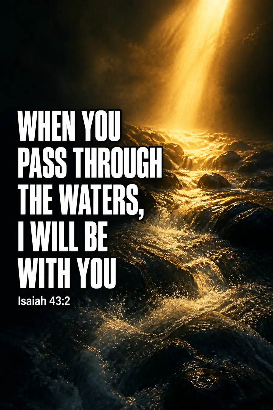 Isaiah 43:2 — The Word Is When, Not If Bible verse inspiration