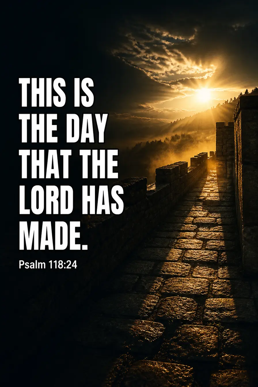 Psalm 118:24 — Not an Instruction About Your Mood Bible verse inspiration