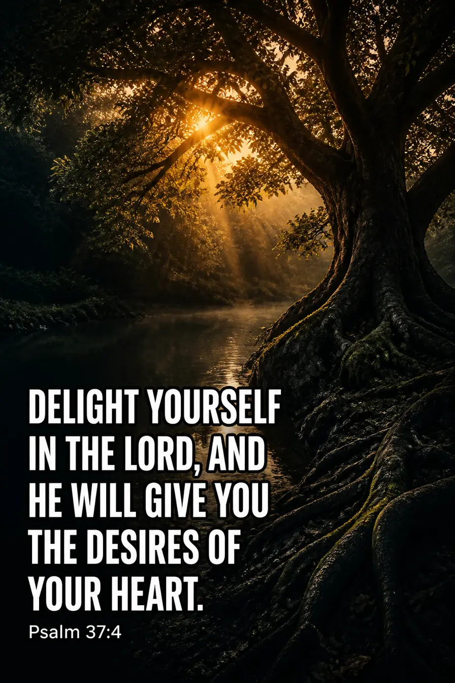 Psalm 37:4 — Delight Is Not a Wish Machine Bible verse inspiration