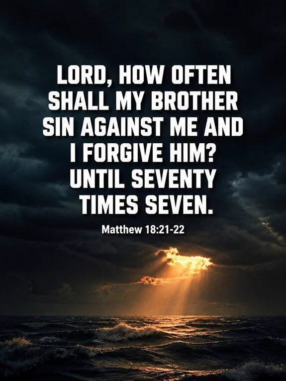 Matthew 18:21-22 — Peter Was Being Generous Bible verse inspiration